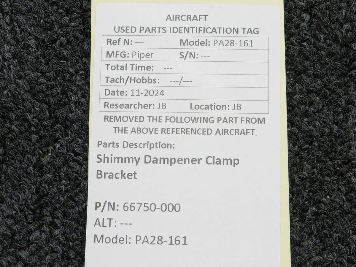 No Brand 66750-000 PA28-161 Shimmy Dampener Clamp Bracket