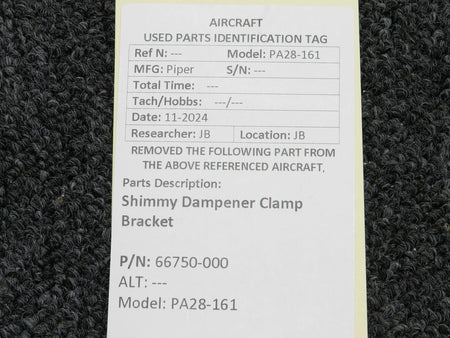 No Brand 66750-000 PA28-161 Shimmy Dampener Clamp Bracket