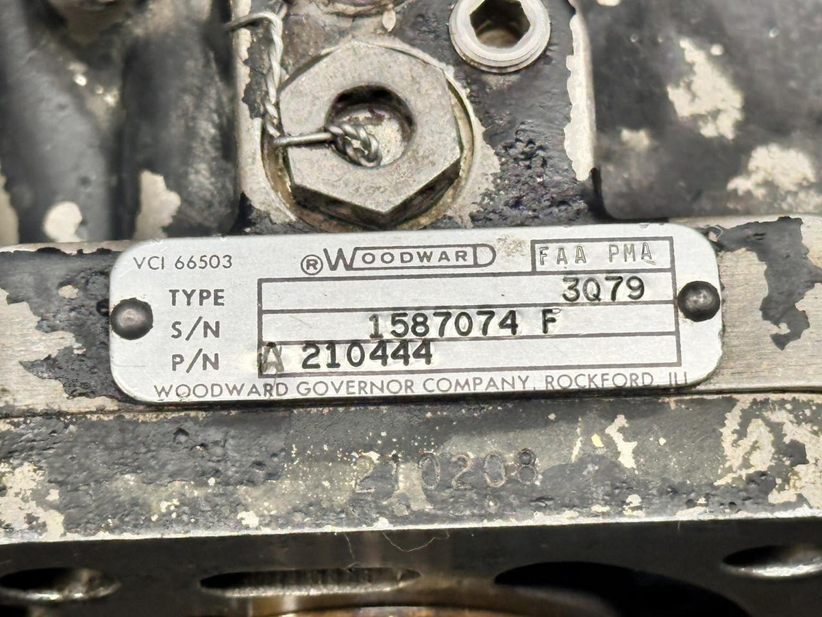 Woodward 1587074F Continental GTSIO-520-C Woodward Propeller Governor Assembly