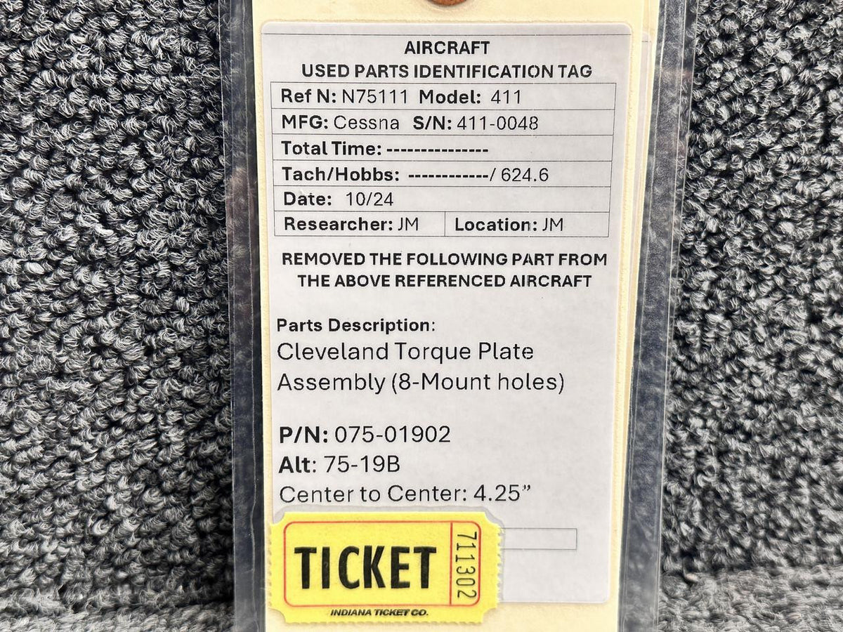 Cleveland 075-01902 (Alt: 75-19B) Cleveland Torque Plate Assembly (8-Mount Holes)