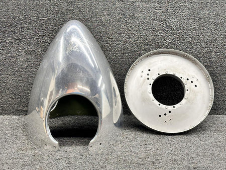 Cessna Aircraft Parts 835-29, HTPC1904 Cessna 411 3-Blade Spinner with Bulkhead LH or RH (Patched)