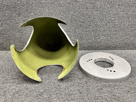 Cessna Aircraft Parts 835-29, HTPC1904 Cessna 411 3-Blade Spinner with Bulkhead LH or RH (Patched)