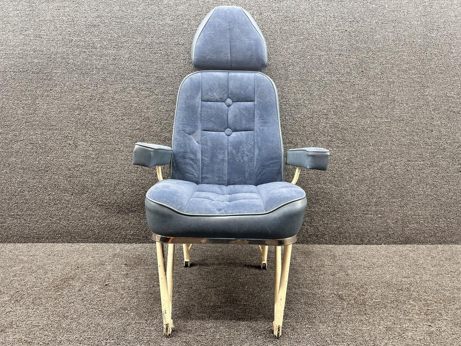 Cessna Aircraft Parts 5091402-1 Cessna 411 Passenger Rear Facing Seat with Headrest (Rails: 12.75”)