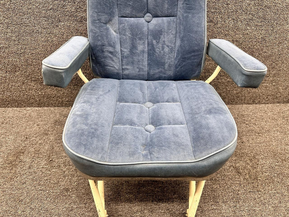 Cessna Aircraft Parts 5091402-1 Cessna 411 Passenger Rear Facing Seat with Headrest (Rails: 12.75”)