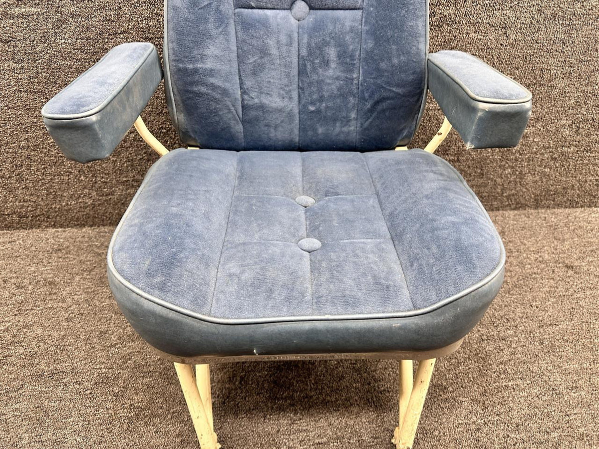 Cessna Aircraft Parts 5091402-1 Cessna 411 Passenger Rear Facing Seat Assembly (Rails: 12.75”)