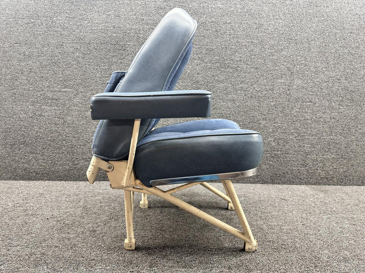 Cessna Aircraft Parts 5091402-1 Cessna 411 Passenger Rear Facing Seat Assembly (Rails: 12.75”)