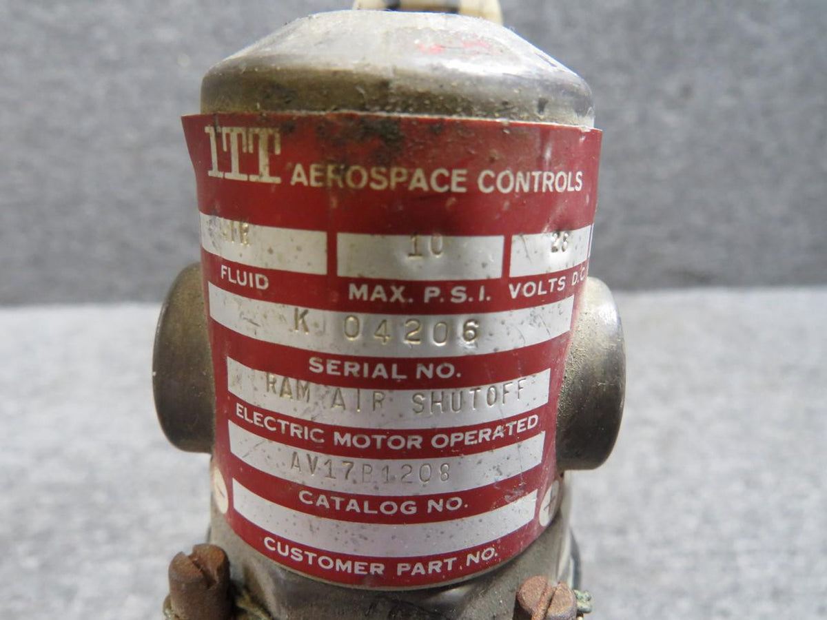 ITT AV17B1208 (Use: AV17B1208-1) ITT Shutoff Gate Valve with Large Gate Assy (28V)