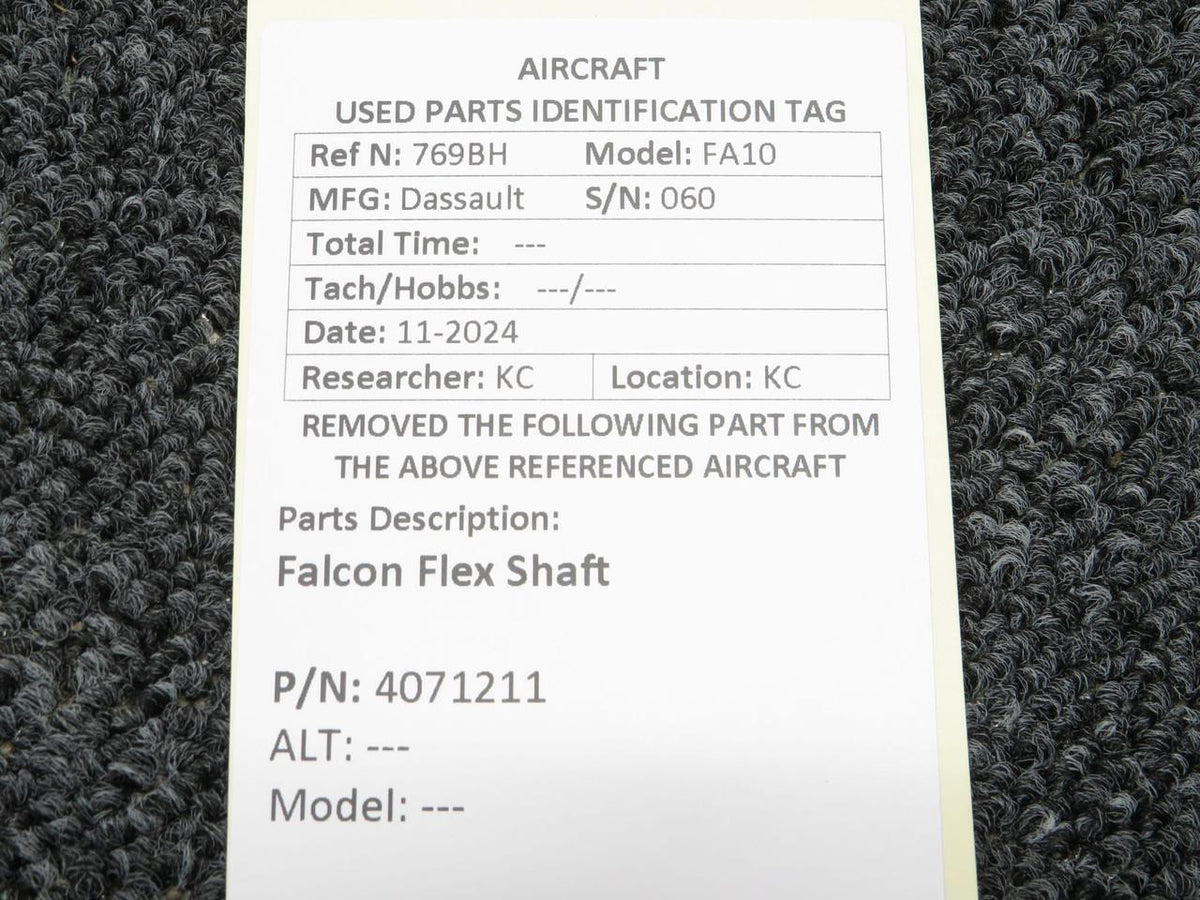 Falcon 4071211 Falcon Flex Shaft