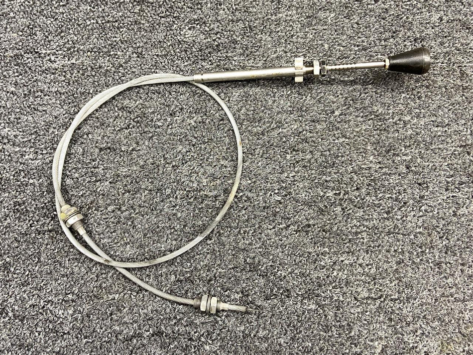 Mooney Aircraft Parts & Accessories 640258-007 Mooney M20K Cabin Heater Control Cable Assembly (Length: 46.75”)