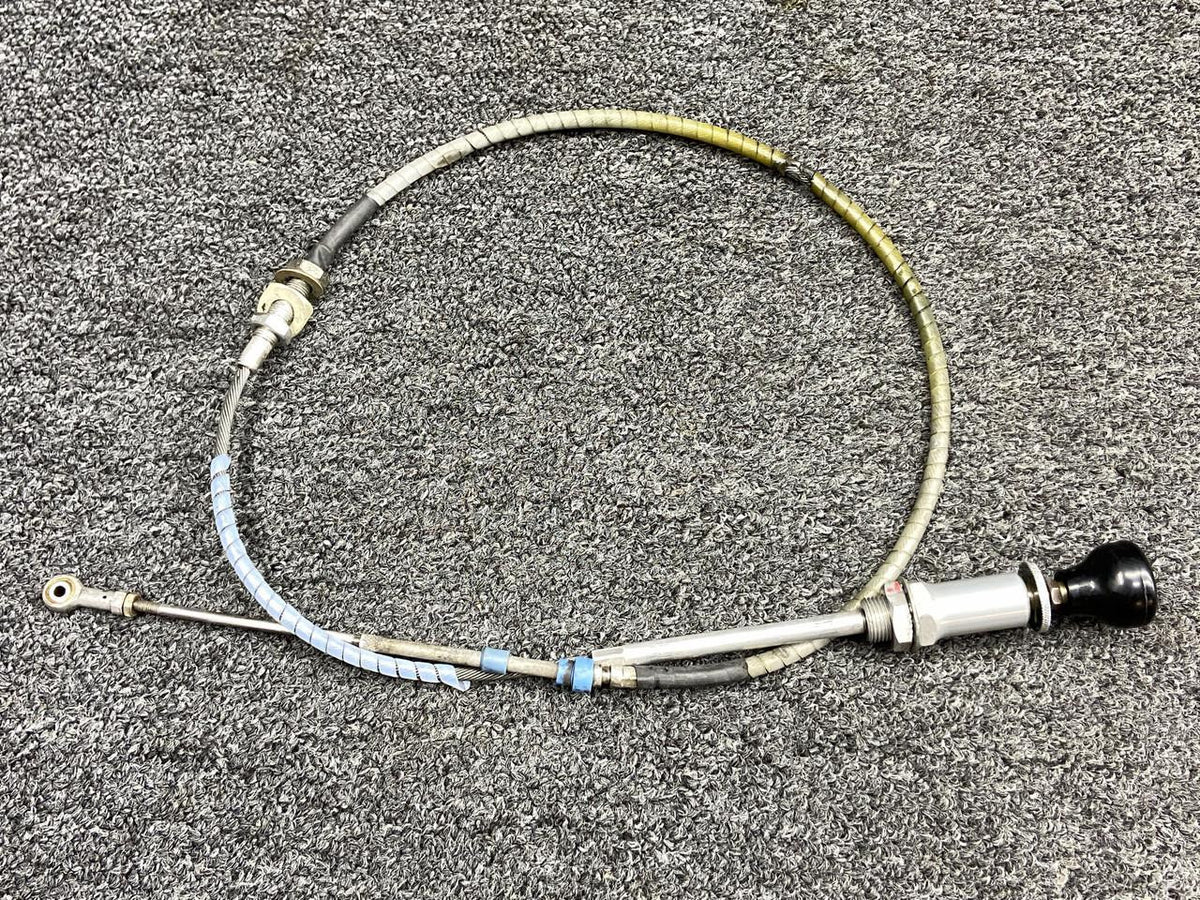 Mooney Aircraft Parts & Accessories 660226-007 Mooney M20K Throttle Control Cable Assembly w Spacer (Length: 50.50”)