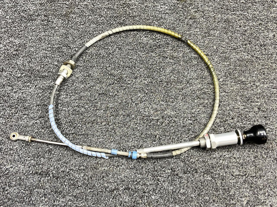 Mooney Aircraft Parts & Accessories 660226-007 Mooney M20K Throttle Control Cable Assembly w Spacer (Length: 50.50”)