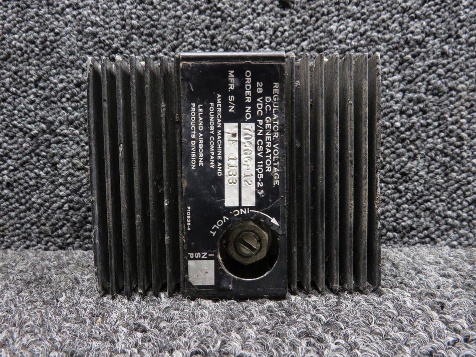 Airborne CSV-1105-2 (Use: VR1010-24-1A) American DC Generator Voltage Regulator (Volts: 28)