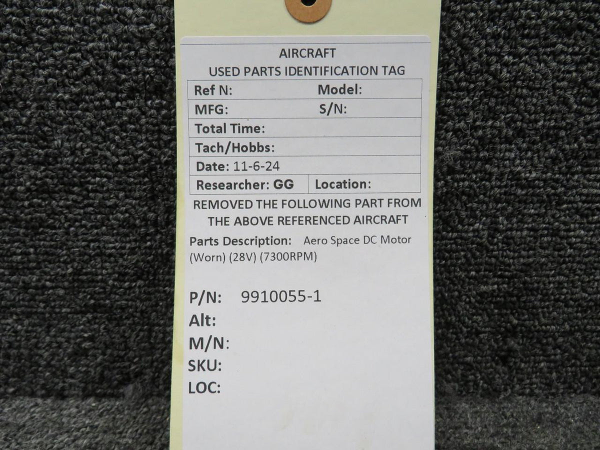 Aerospace 9910055-1 Aero Space DC Motor (7300RPM) (28V)