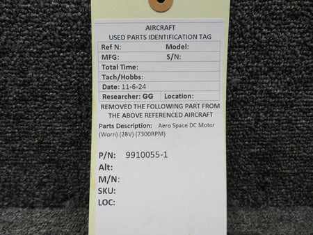 Aerospace 9910055-1 Aero Space DC Motor (7300RPM) (28V)
