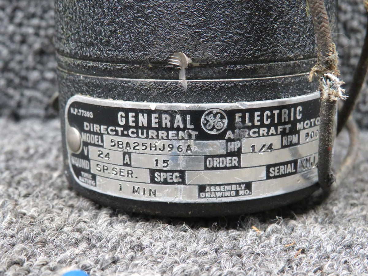 General Electric 5BA25HJ6A General Electric DC Motor (9000RPM) (24V)