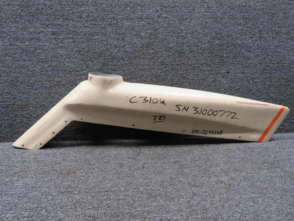 Cessna Aircraft Parts 0831018-4 Cessna Rudder Tip Assembly with Beacon Cutout (Chipped Tip) (Colored)