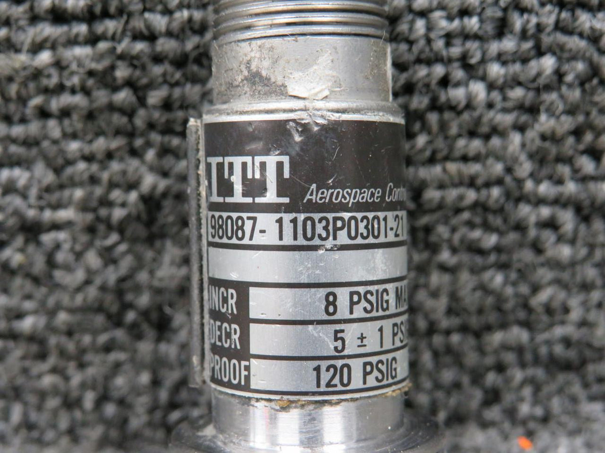 ITT 98087-1103P0301-21 (Alt: 100-389018-21) ITT Pressure Switch