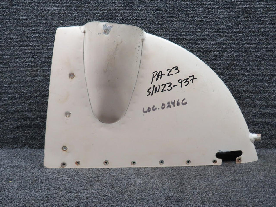 Piper Aircraft Parts 18701-000 Piper Fin Top Skin Assembly with Rotating Beacon Cutout (White)