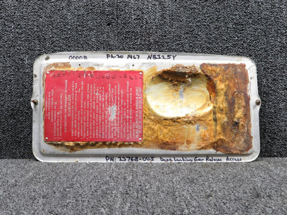 Piper Aircraft Parts 23768-005 Piper PA-30 Landing Gear Release Access Door
