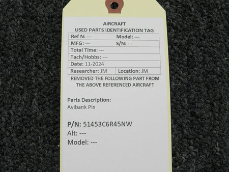 No Brand 51453C6R45NW Avibank Pin