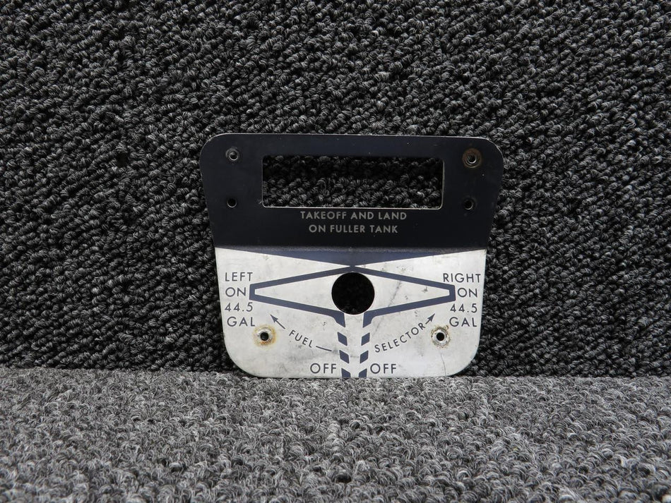 Cessna Aircraft Co 2113067-1 Cessna 210 Fuel Selector Placard