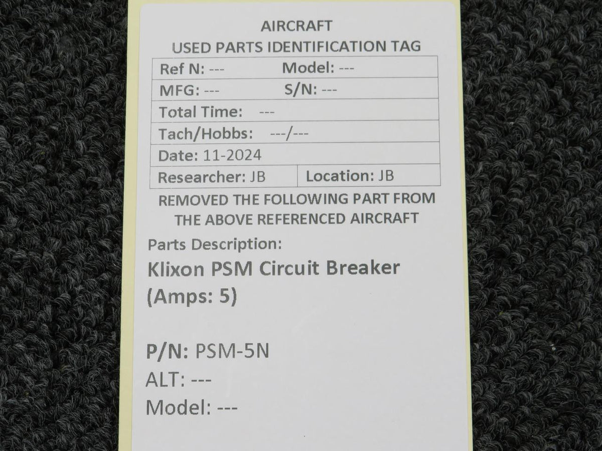 Klixon PSM-5N Klixon PSM Circuit Breaker (Amps: 5)