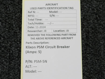 Klixon PSM-5N Klixon PSM Circuit Breaker (Amps: 5)
