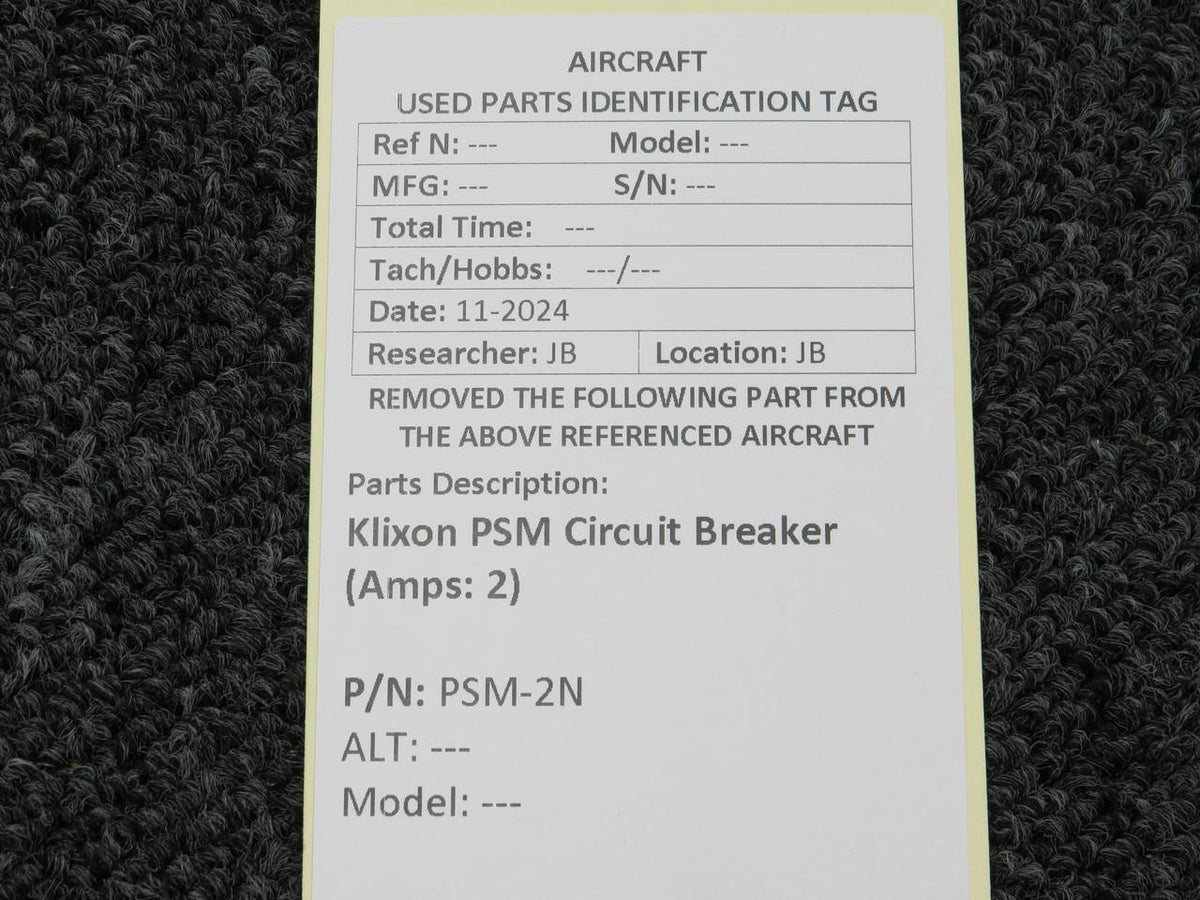 Klixon PSM-2N Klixon PSM Circuit Breaker (Amps: 2)