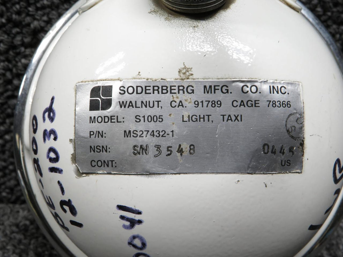 Soderberg MS27432-1 Soderberg BE-200 Lower Center Taxi Light