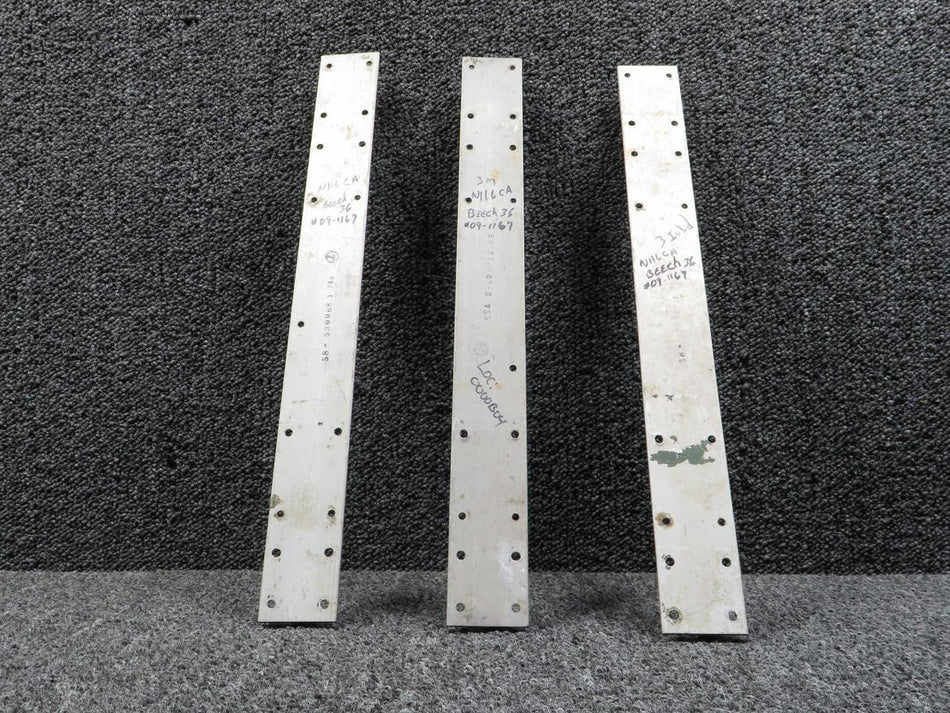 Beechcraft Parts 002-430021-9 (Alt: 58-530068-1) Beechcraft BE-36 Seat Track Set of 3