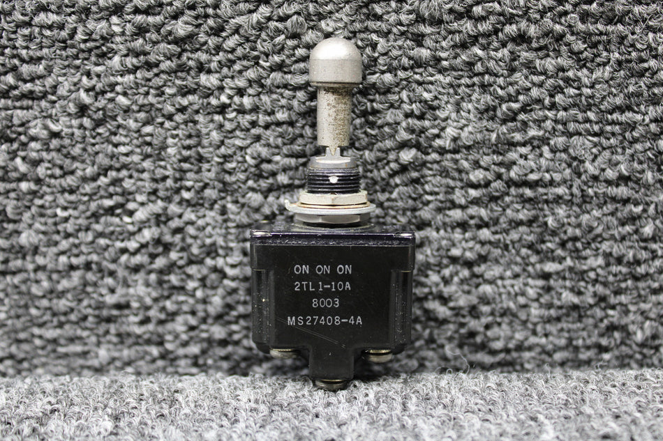 MS27408-4A (Alt: 2TL1-10A) Micro Switch Toggle Switch (3 Position)
