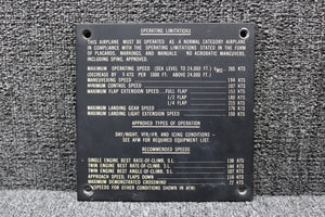 27-19038-11 Swearingen SA226-T(B) Electroluminescent Placard
