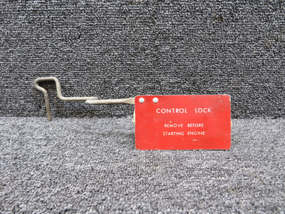 Cessna 175B Control Lock Placard