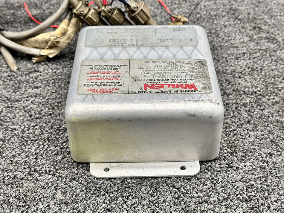 01-0790079-04 Whelen HDA-CF-MS Power Strobe Supply w Connectors (14 or 28V, 7A)