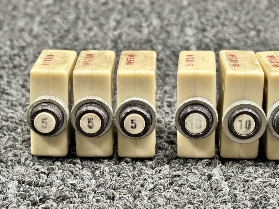 MP-1600, S-1360-10, S-1360-5 Mechanical Products Circuit Breakers (Set of 12)