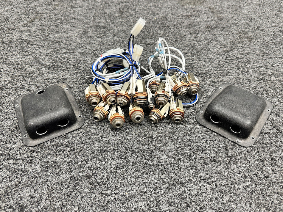 Cessna 210J Microphone Jacks with Mounts (Set of 13)