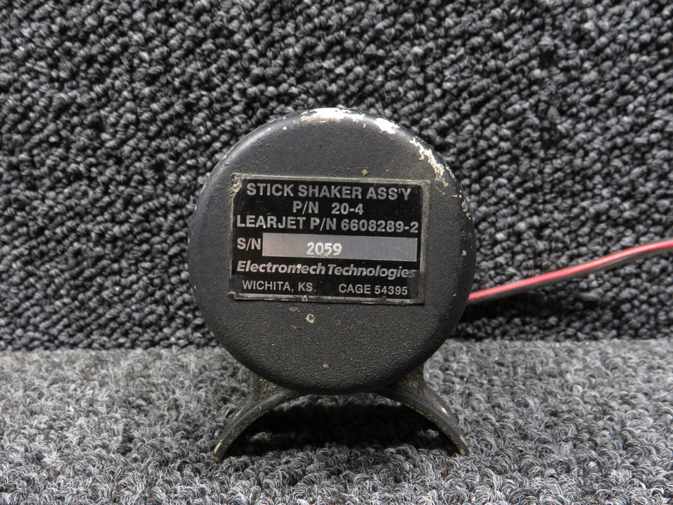 20-4 (Alt: 6608289-2) Electromech Technologies Stick Shaker Assembly