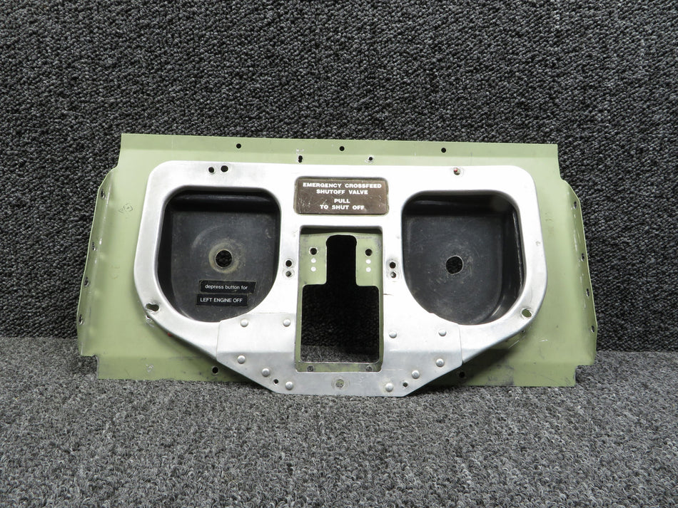 5115256-3 Cessna 421C Fuel Selector Valve Cover Floorboard Assembly