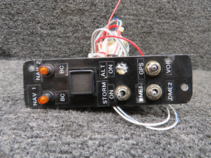 Cessna 182Q Navigation Switch Panel Assembly (Minus Switch)