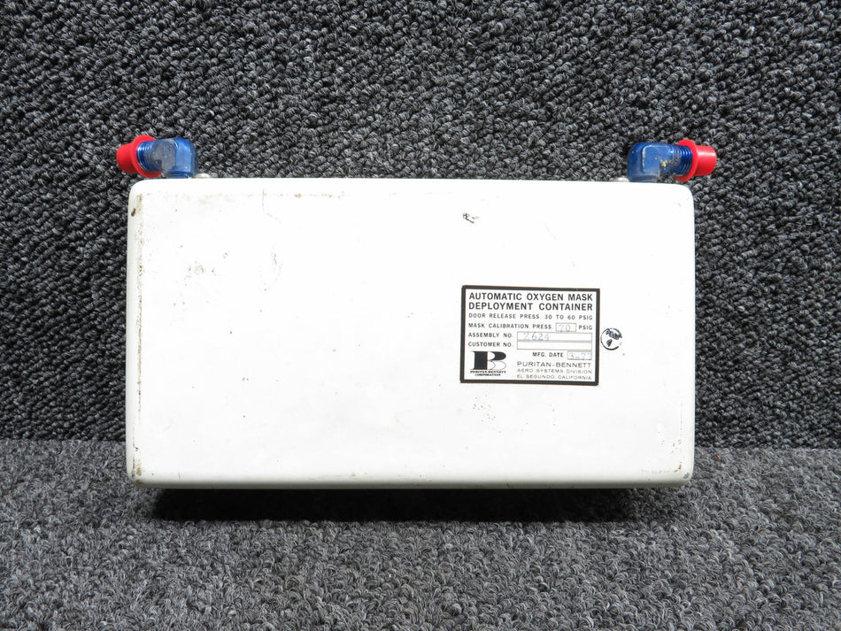 Z624 Puritan-Bennett Automatic Oxygen Mask Deployment Container with 1 Mask