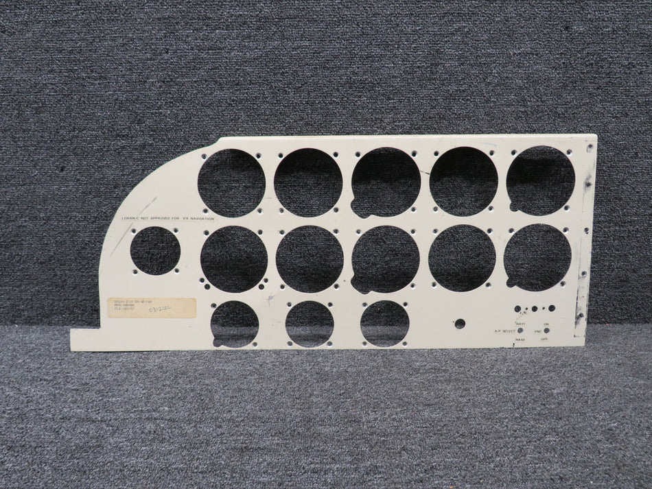 169-324083-1 Beechcraft C23 Instrument Panel Cover Plate