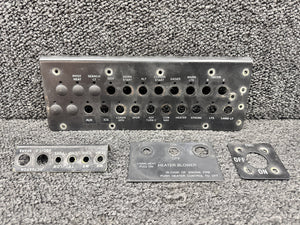 B490-2, B170-1, A938-2 Robinson R22 Breaker Panel Set (Minus Breakers)
