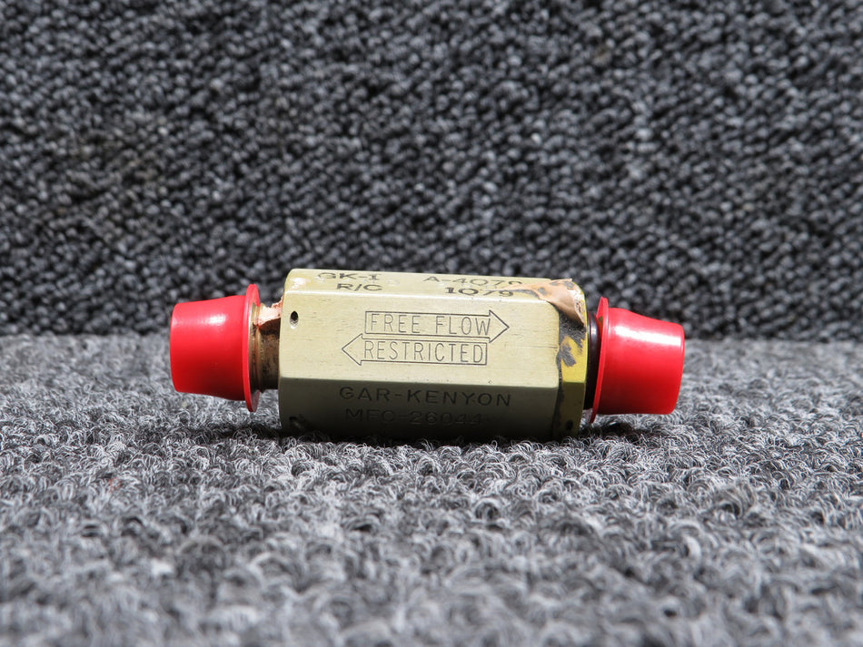 1R3665-035 (Alt: MFC-26044) Gar-Kenyon Hydraulic One-Way Restrictor Valve