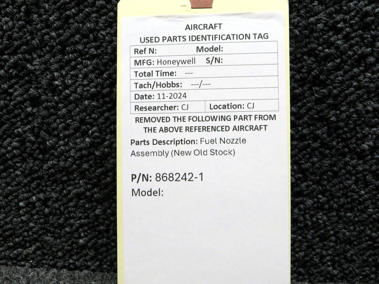 868242-1 Honeywell Fuel Nozzle Assembly (New Old Stock) – BAS Part