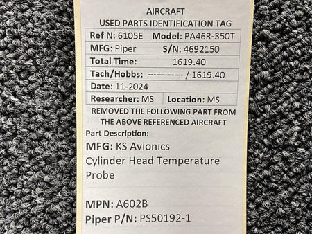 KS Avionics A602B (Alt: PS50192-1) KS Avionics Cylinder Head Temperature Probe