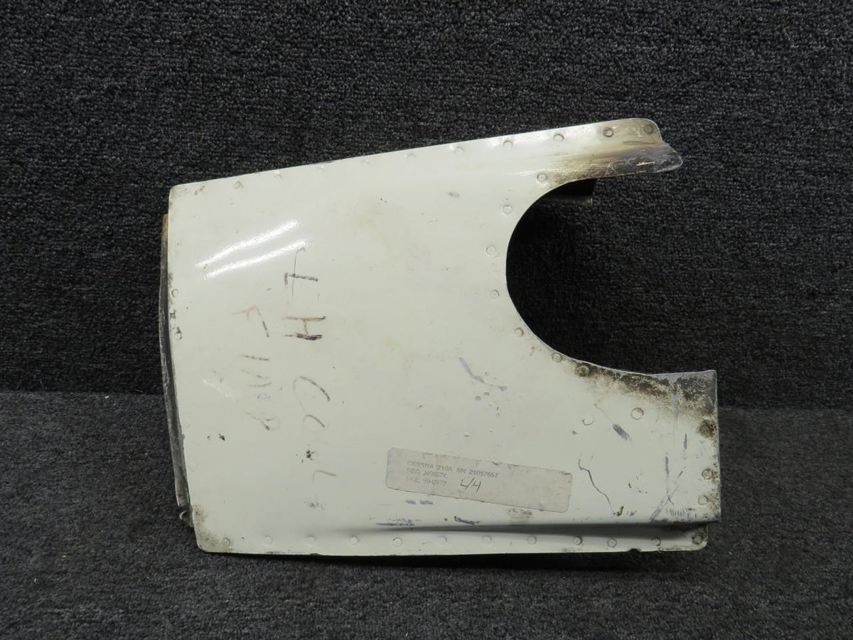 Cessna Aircraft Parts 1213070-3 Cessna 210A Cowl Flap Door Assembly LH (Worn) (Dented)