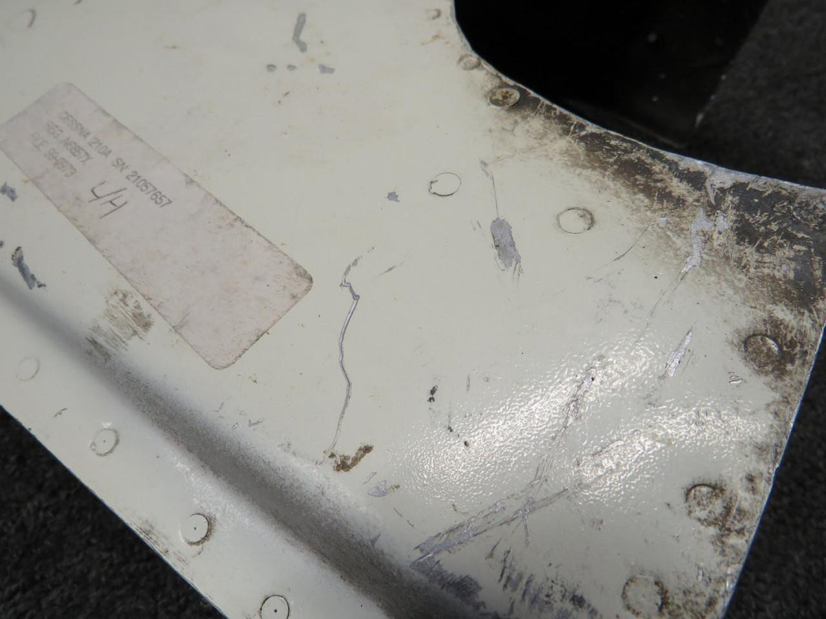 Cessna Aircraft Parts 1213070-3 Cessna 210A Cowl Flap Door Assembly LH (Worn) (Dented)