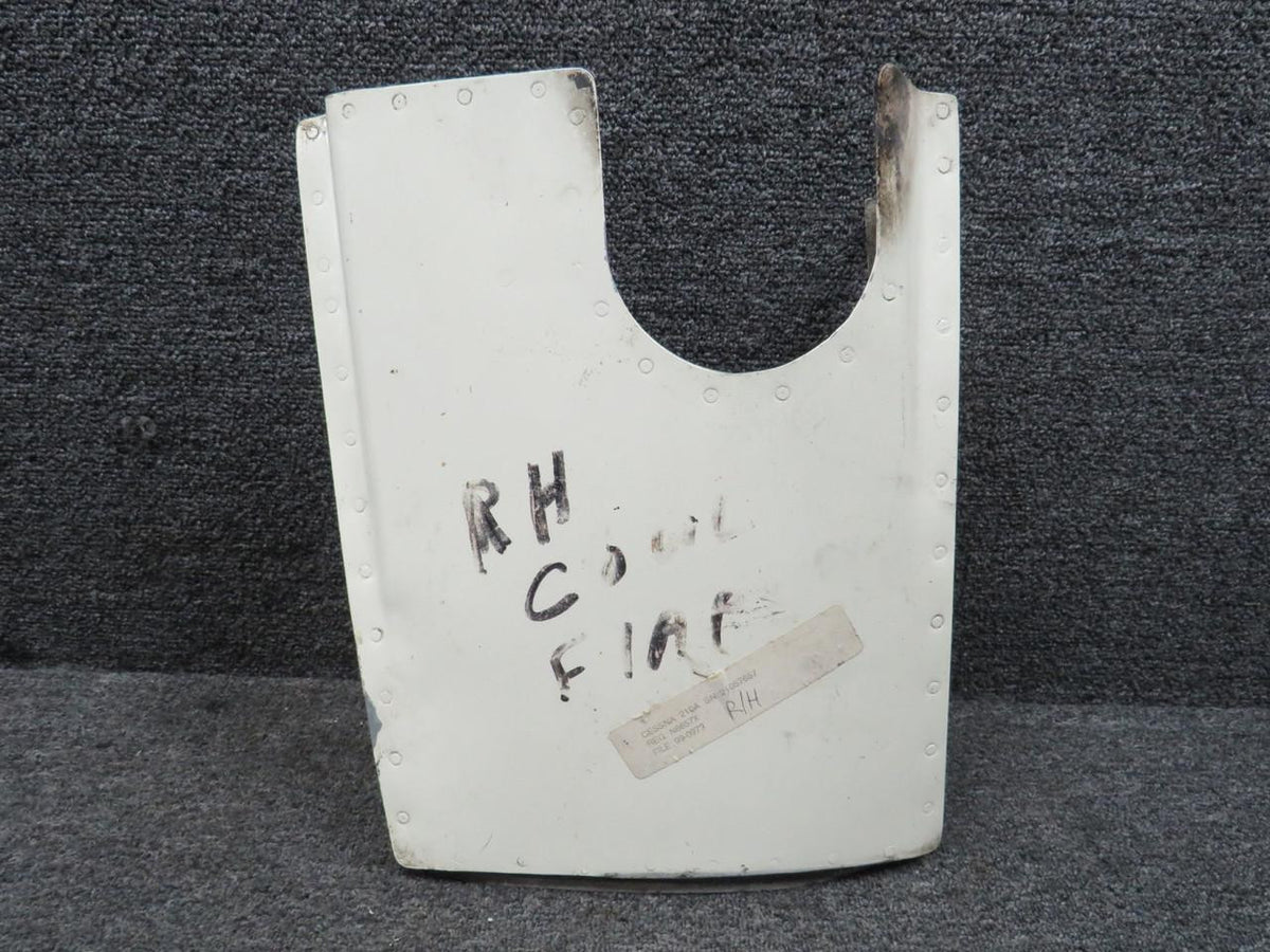 Cessna Aircraft Parts 1213070-4 Cessna 210A Cowl Flap Door Assembly RH (Worn) (Dented)