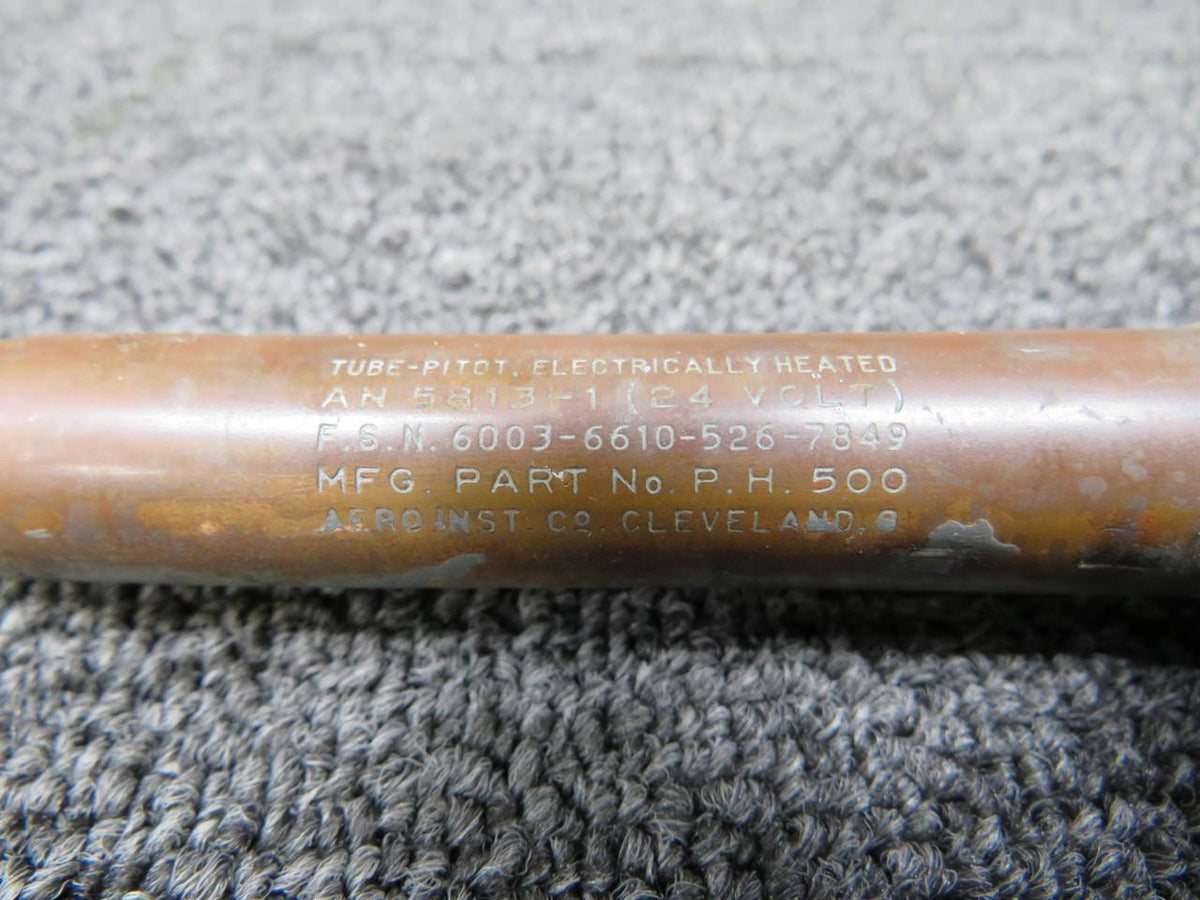 Aero Instruments PH500 (Alt: AN5813-1) Aero Instruments Heated Pitot Tube (Dented) (Volts: 24)