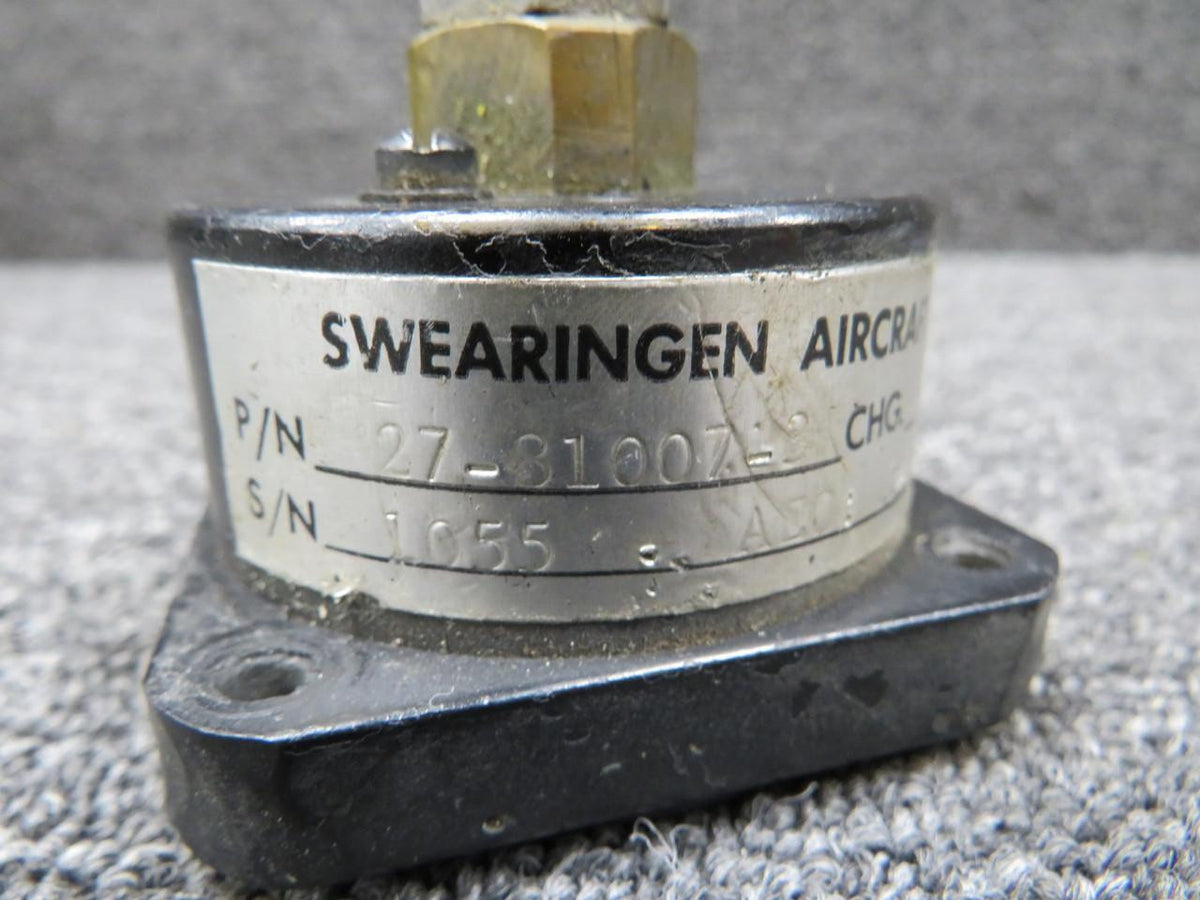 Swearingen 27-81007-3 Swearingen Hydraulic Pressure Indicator (Worn Mount)